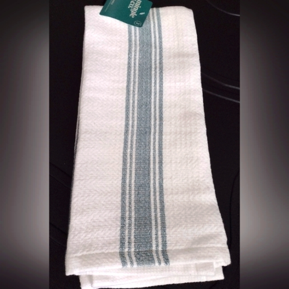 Mingle & Co. Striped Kitchen Towels